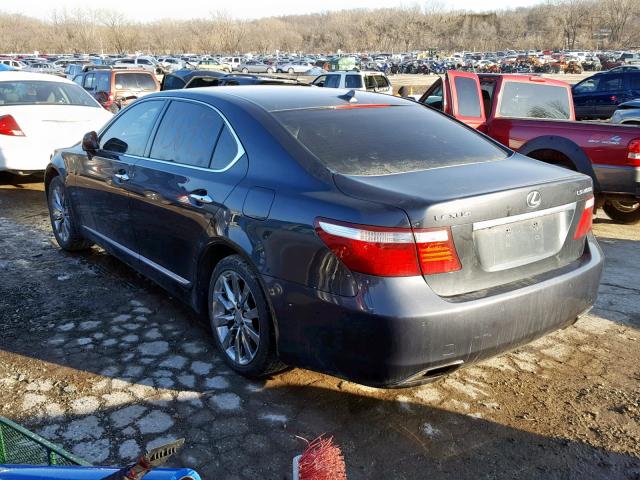 JTHGL46F375018013 - 2007 LEXUS LS 460L GRAY photo 3