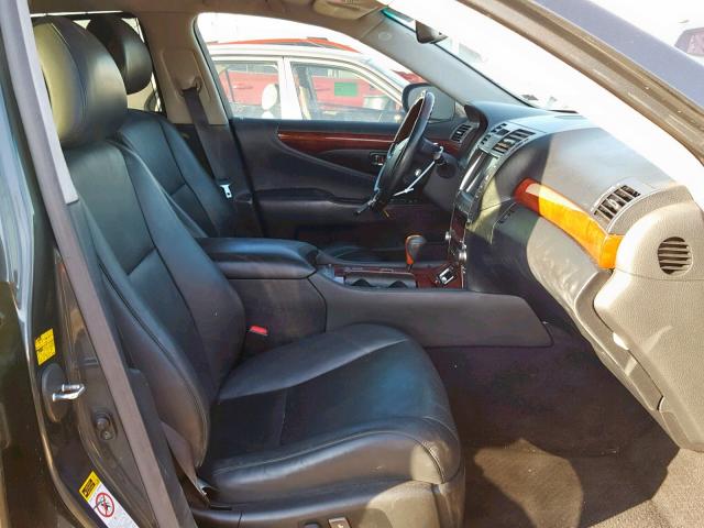 JTHGL46F375018013 - 2007 LEXUS LS 460L GRAY photo 5