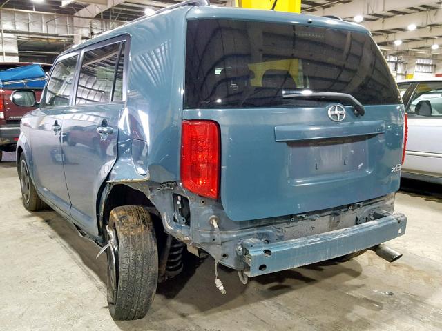 JTLKE50EX81048537 - 2008 TOYOTA SCION XB ლურჯი ფოტო 3