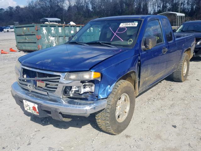 1GTCS196X58271144 - 2005 GMC CANYON BLUE photo 2