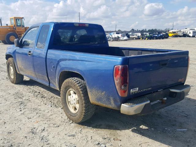 1GTCS196X58271144 - 2005 GMC CANYON BLUE photo 3