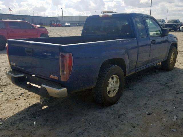 1GTCS196X58271144 - 2005 GMC CANYON BLUE photo 4