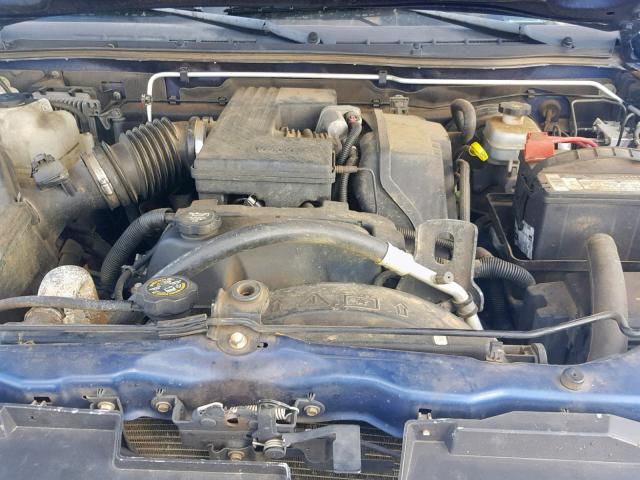 1GTCS196X58271144 - 2005 GMC CANYON BLUE photo 7