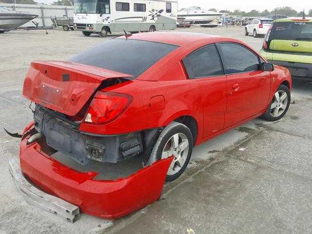 1G8AW15B26Z149981 - 2006 SATURN ION LEVEL RED photo 4