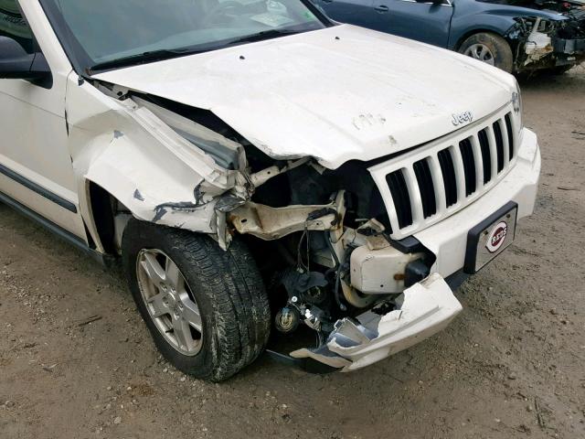 1J8GR48K07C640468 - 2007 JEEP GRAND CHER WHITE photo 9