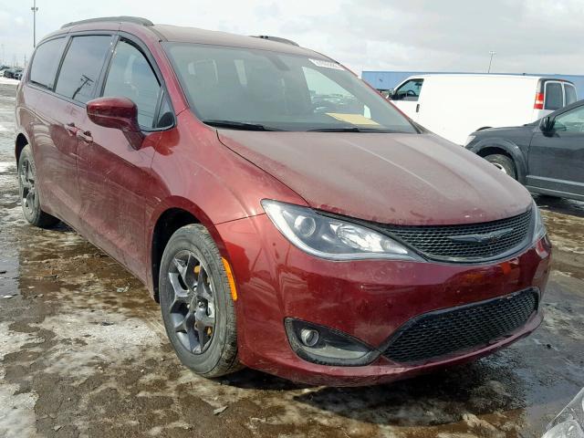 2C4RC1BG9JR362236 - 2018 CHRYSLER PACIFICA T MAROON photo 1