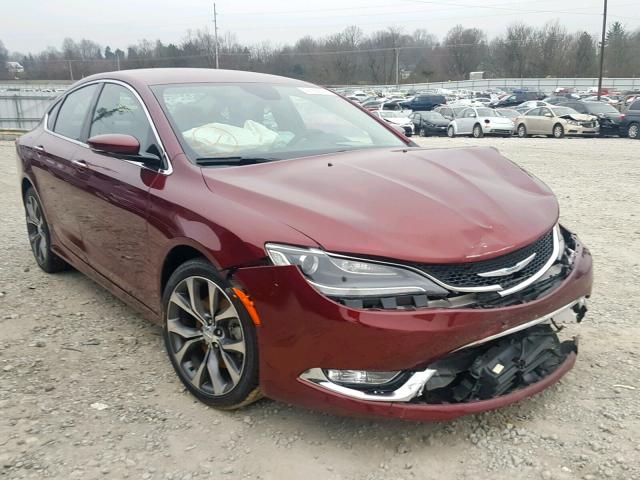 1C3CCCCB5FN560213 - 2015 CHRYSLER 200 C RED photo 1