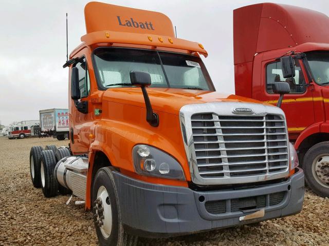 3AKJGEDV5ESFT2854 - 2014 FREIGHTLINER CASCADIA 1 ORANGE photo 1