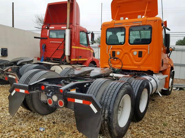 3AKJGEDV5ESFT2854 - 2014 FREIGHTLINER CASCADIA 1 ORANGE photo 4