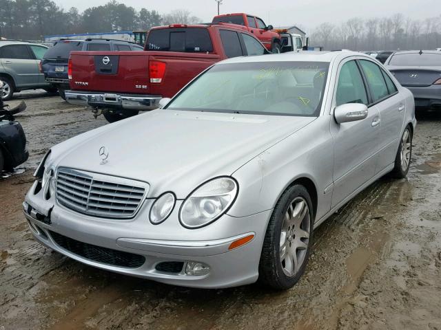 WDBUF70J83A287439 - 2003 MERCEDES-BENZ E 500 SILVER photo 2