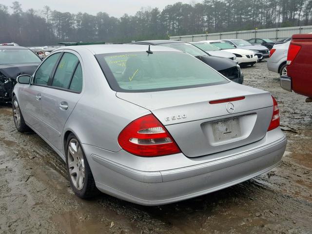 WDBUF70J83A287439 - 2003 MERCEDES-BENZ E 500 SILVER photo 3