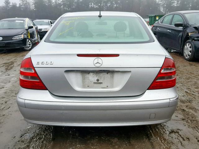 WDBUF70J83A287439 - 2003 MERCEDES-BENZ E 500 SILVER photo 9