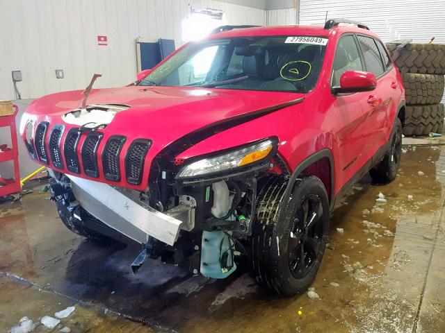 1C4PJMDX0JD607262 - 2018 JEEP CHEROKEE L RED photo 2