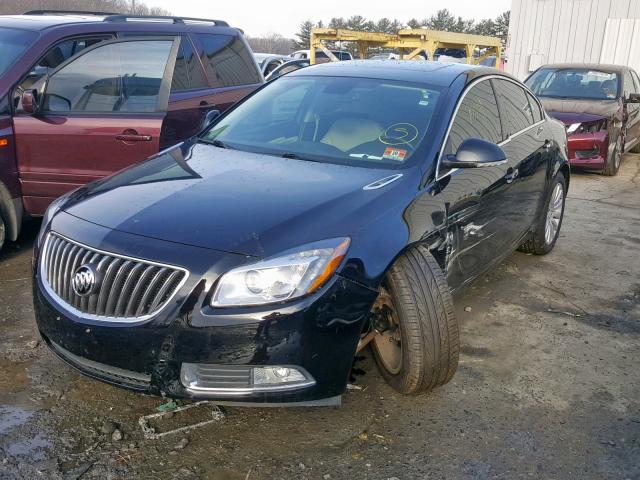 2G4GT5GV6D9234963 - 2013 BUICK REGAL PREM BLACK photo 2