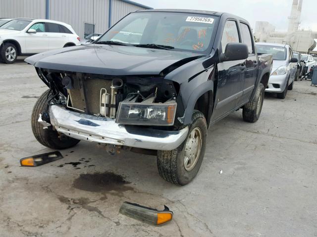 1GCDT13E978143787 - 2007 CHEVROLET COLORADO BLACK photo 2