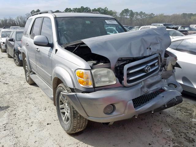 5TDZT38A44S211721 - 2004 TOYOTA SEQUOIA GRAY photo 1