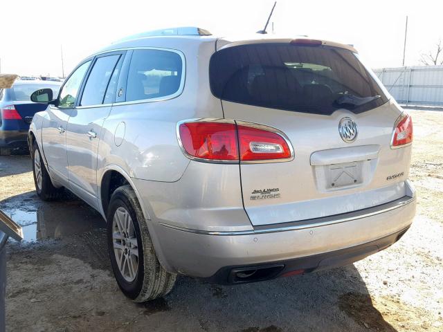 5GAKRAKD4FJ284998 - 2015 BUICK ENCLAVE SILVER photo 3