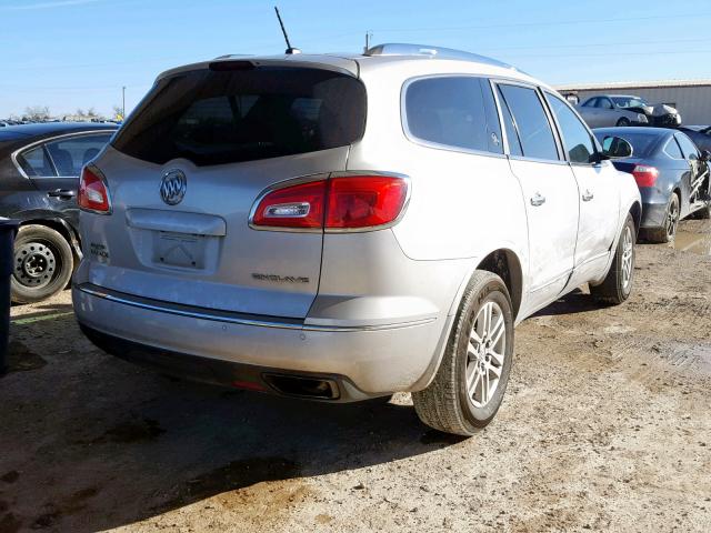 5GAKRAKD4FJ284998 - 2015 BUICK ENCLAVE SILVER photo 4