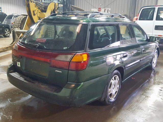 4S3BH6351Y7310415 - 2000 SUBARU LEGACY L GREEN photo 4