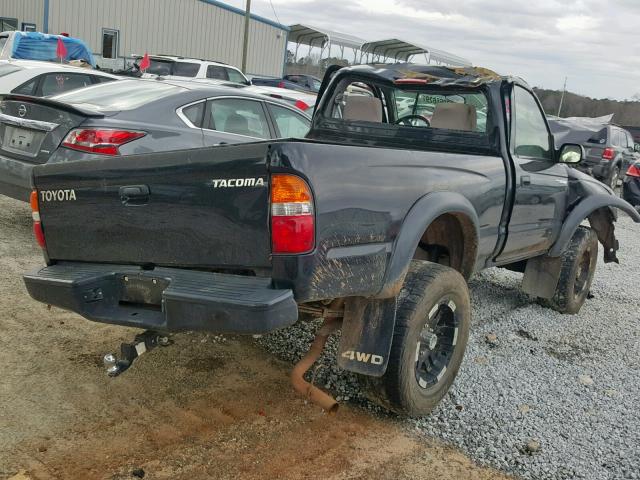 5TEPM62N14Z375173 - 2004 TOYOTA TACOMA BLACK photo 4