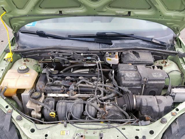 1FAHP34N67W188610 - 2007 FORD FOCUS ZX4 GREEN photo 7