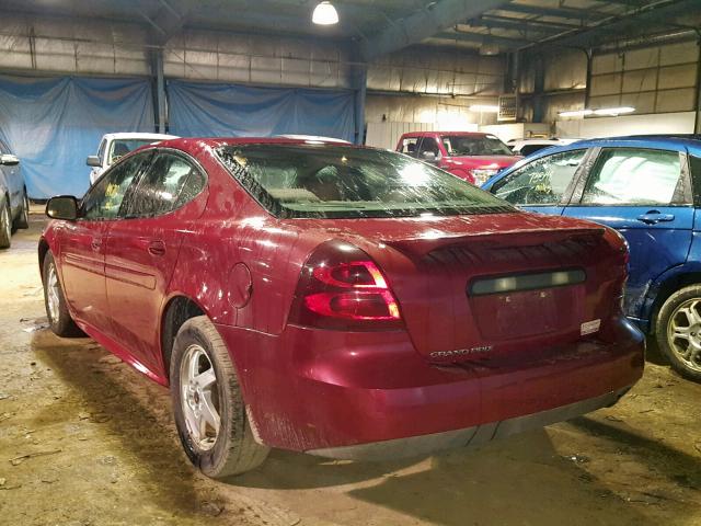 2G2WP522351204972 - 2005 PONTIAC GRAND PRIX RED photo 3