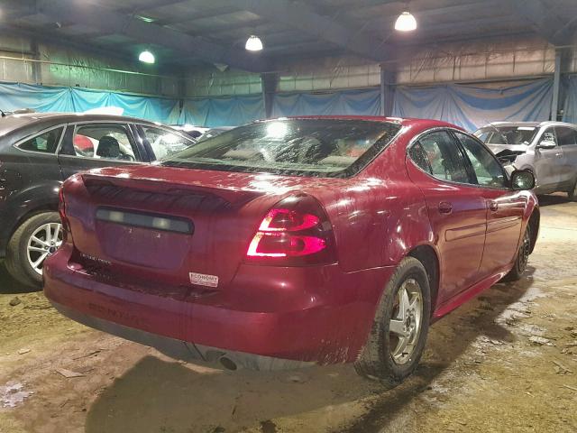 2G2WP522351204972 - 2005 PONTIAC GRAND PRIX RED photo 4