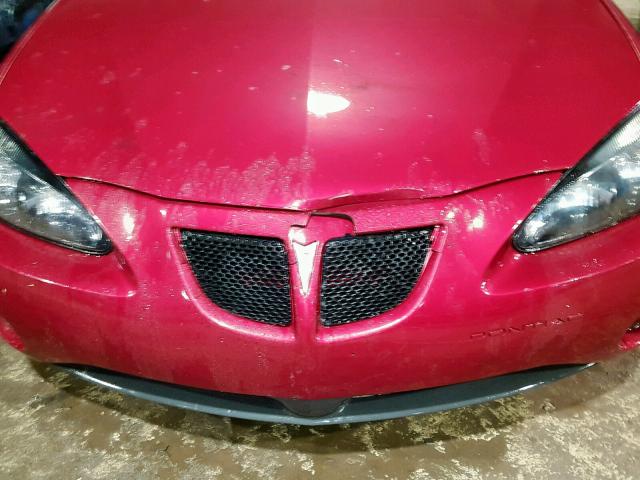 2G2WP522351204972 - 2005 PONTIAC GRAND PRIX RED photo 9