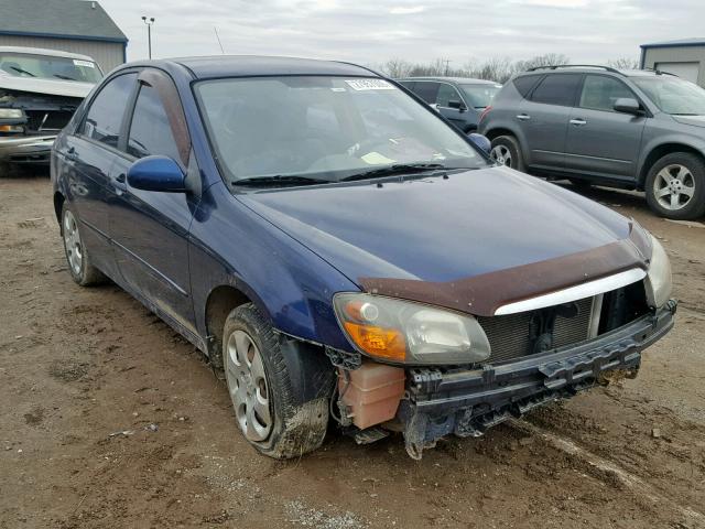 KNAFE221395624854 - 2009 KIA SPECTRA EX BLUE photo 1