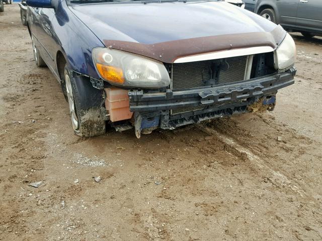 KNAFE221395624854 - 2009 KIA SPECTRA EX BLUE photo 9