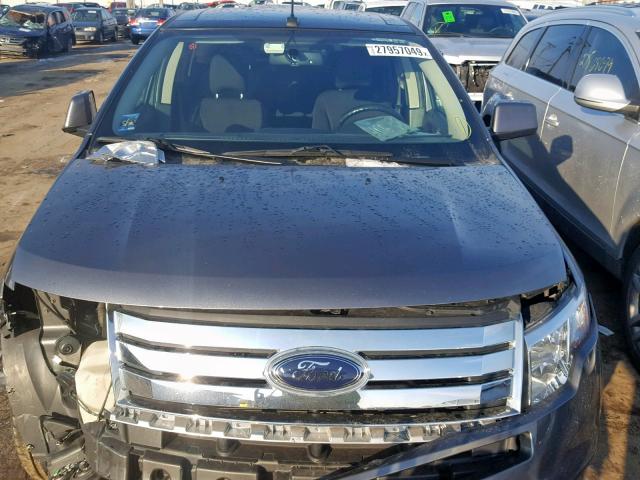 2FMDK3JC2ABB56980 - 2010 FORD EDGE SEL BLUE photo 7