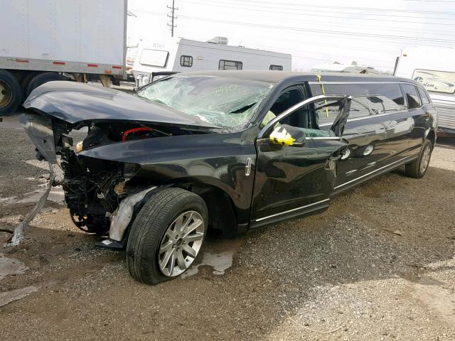 2L1MJ5LK7DBL56021 - 2013 LINCOLN MKT BLACK photo 2