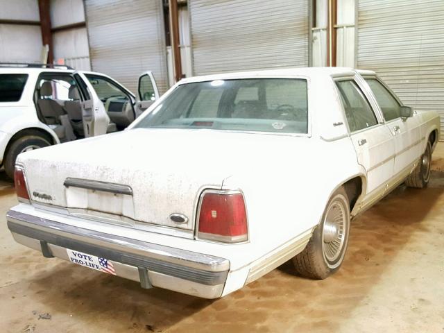 2FABP74F0KX101447 - 1989 FORD CROWN VICT WHITE photo 4