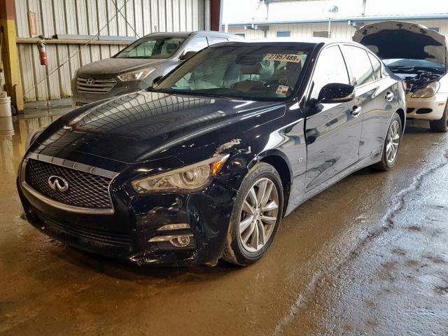 JN1BV7AP0FM338842 - 2015 INFINITI Q50 BASE BLACK photo 2