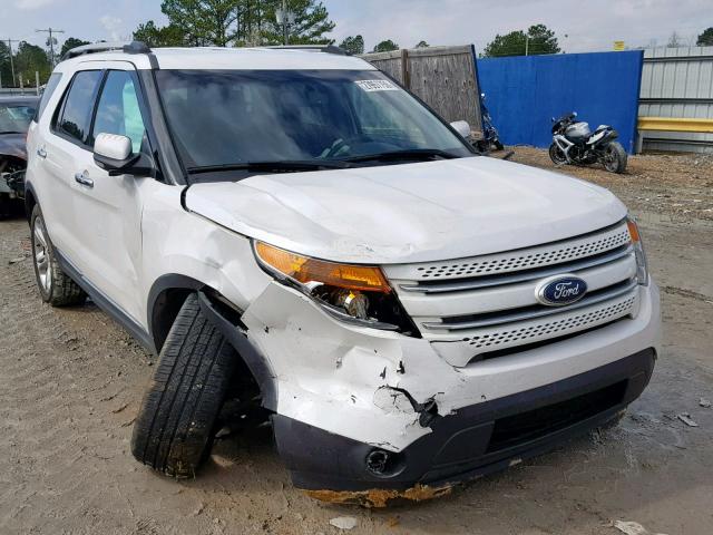 1FM5K7F84DGC11720 - 2013 FORD EXPLORER L WHITE photo 1