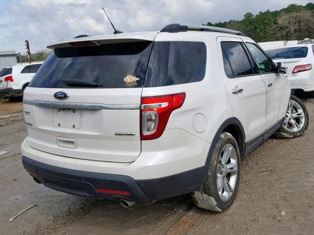 1FM5K7F84DGC11720 - 2013 FORD EXPLORER L WHITE photo 4