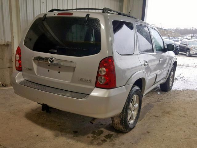 4F2YZ96135KM36723 - 2005 MAZDA TRIBUTE S SILVER photo 4