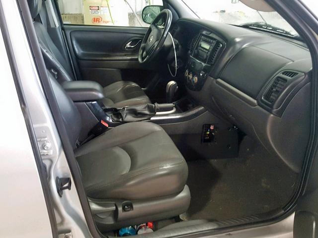 4F2YZ96135KM36723 - 2005 MAZDA TRIBUTE S SILVER photo 5