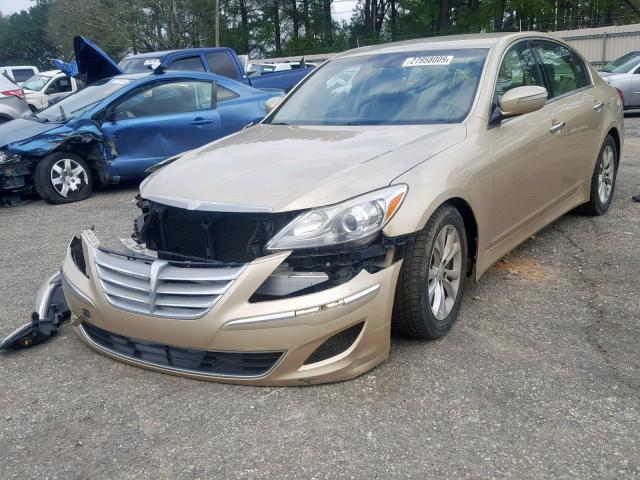 KMHGC4DD5CU188095 - 2012 HYUNDAI GENESIS 3. GOLD photo 2