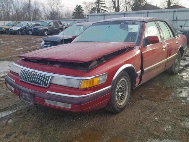 2MELM75W0RX641265 - 1994 MERCURY GRAND MARQ RED photo 2