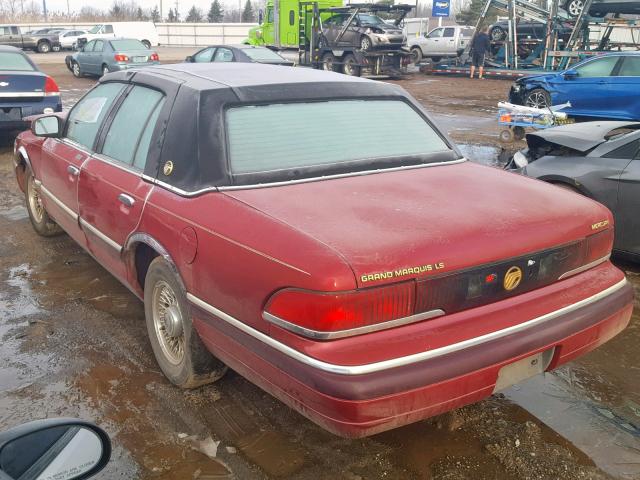 2MELM75W0RX641265 - 1994 MERCURY GRAND MARQ RED photo 3