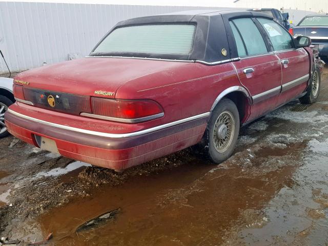 2MELM75W0RX641265 - 1994 MERCURY GRAND MARQ RED photo 4