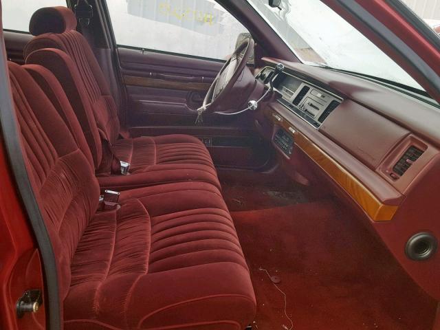 2MELM75W0RX641265 - 1994 MERCURY GRAND MARQ RED photo 5