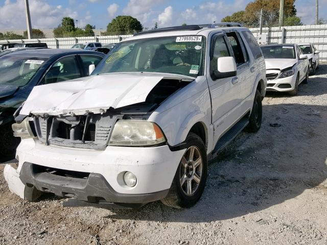 5LMEU68H85ZJ29946 - 2005 LINCOLN AVIATOR 白色 照片 2