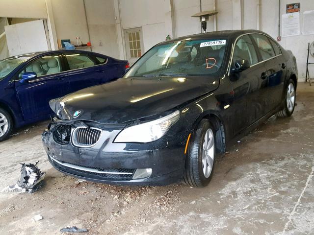 WBANV13528CZ50842 - 2008 BMW 528 XI BLACK photo 2