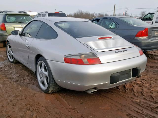 WP0AA2997YS622626 - 2000 PORSCHE 911 CARRER SILVER photo 3