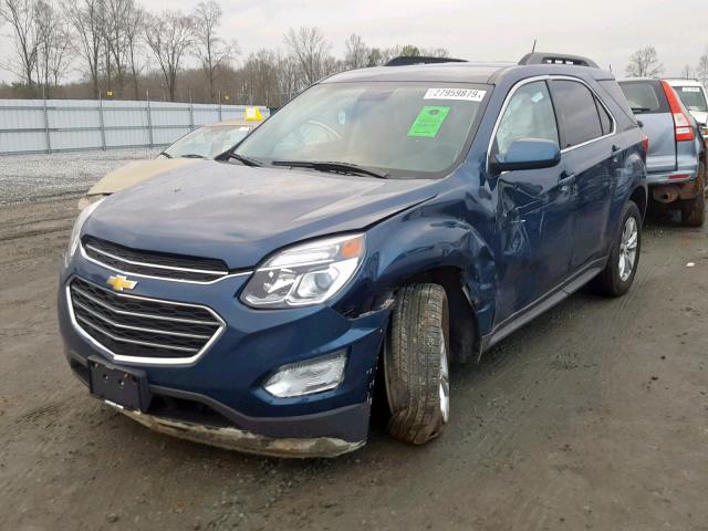 2GNALCEK5G6341846 - 2016 CHEVROLET EQUINOX LT BLUE photo 2