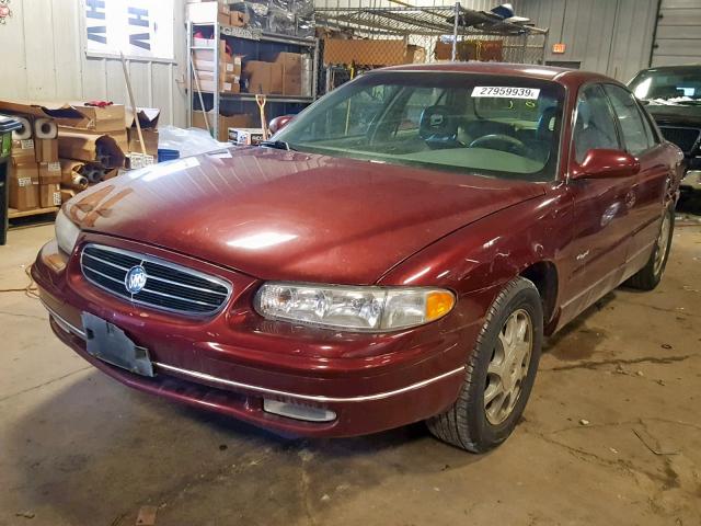2G4WB52K2X1555123 - 1999 BUICK REGAL LS BURGUNDY photo 2