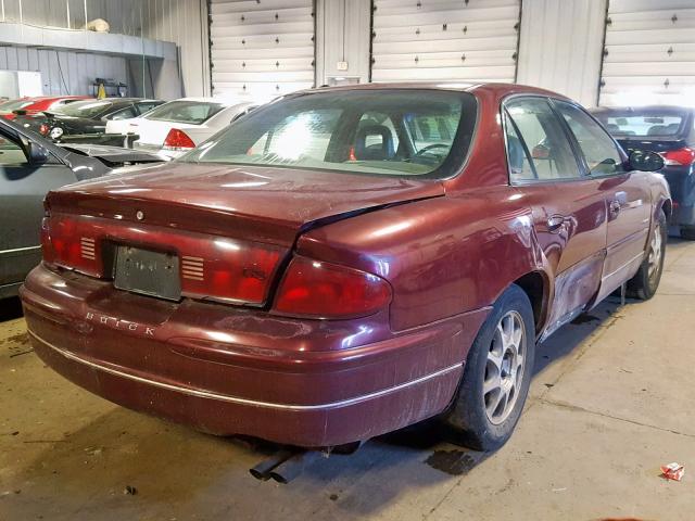 2G4WB52K2X1555123 - 1999 BUICK REGAL LS BURGUNDY photo 4