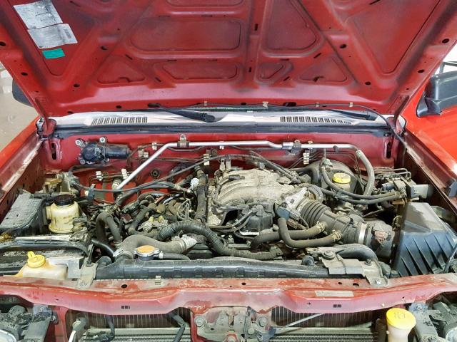 1N6ED29X62C311906 - 2002 NISSAN FRONTIER C RED photo 7